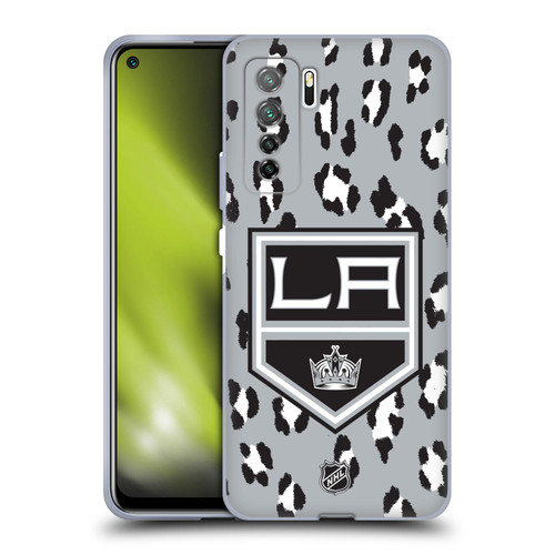NHL Los Angeles Kings Leopard Patten Soft Gel Case for Huawei Nova 7 SE/P40 Lite 5G