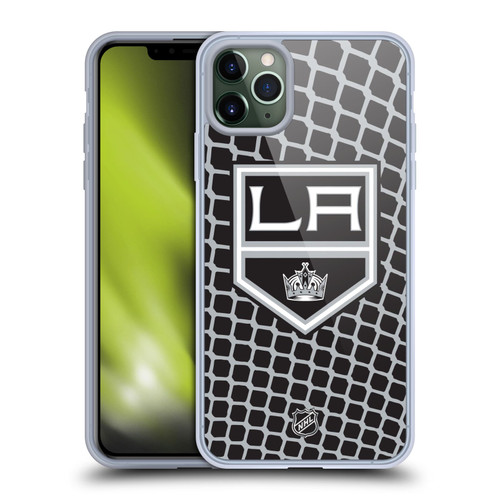 NHL Los Angeles Kings Net Pattern Soft Gel Case for Apple iPhone 11 Pro Max
