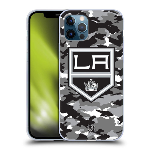 NHL Los Angeles Kings Camouflage Soft Gel Case for Apple iPhone 12 / iPhone 12 Pro