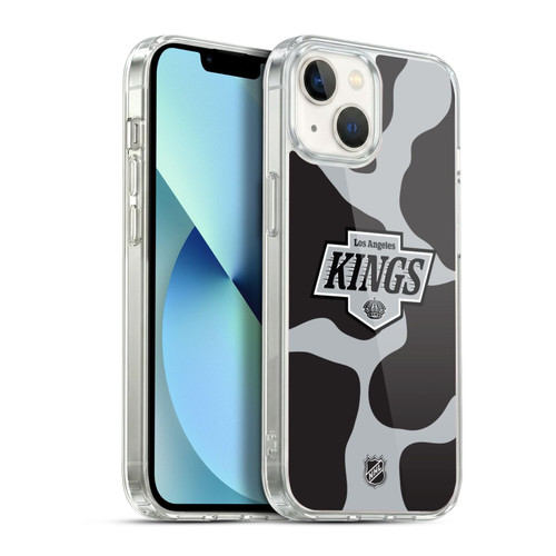 NHL Los Angeles Kings Cow Pattern Soft Gel Case for Apple iPhone 13