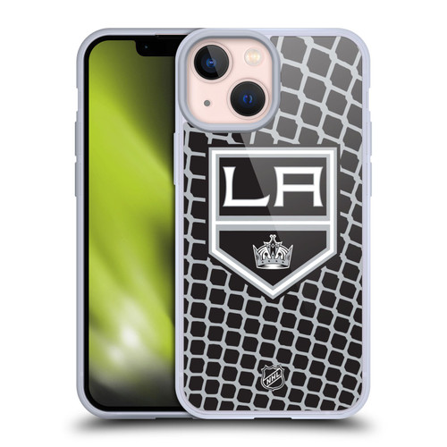 NHL Los Angeles Kings Net Pattern Soft Gel Case for Apple iPhone 13 Mini