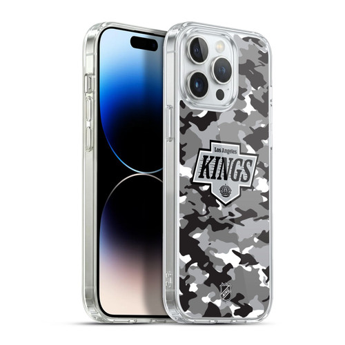 NHL Los Angeles Kings Camouflage Soft Gel Case for Apple iPhone 13 Pro Max
