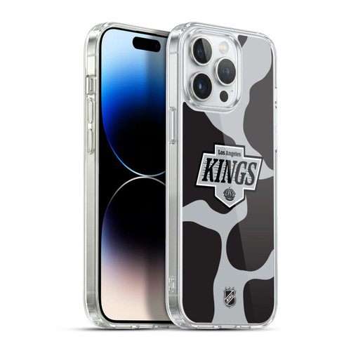 NHL Los Angeles Kings Cow Pattern Soft Gel Case for Apple iPhone 13 Pro Max
