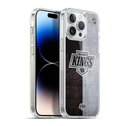 NHL Los Angeles Kings Half Distressed Soft Gel Case for Apple iPhone 13 Pro Max