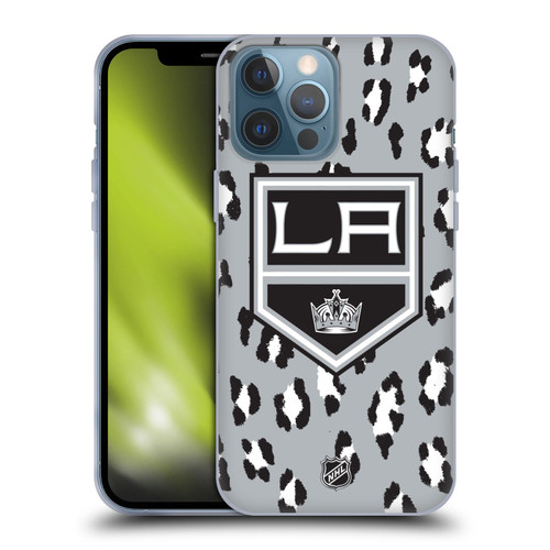 NHL Los Angeles Kings Leopard Patten Soft Gel Case for Apple iPhone 13 Pro Max