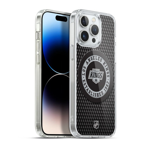 NHL Los Angeles Kings Puck Texture Soft Gel Case for Apple iPhone 13 Pro Max