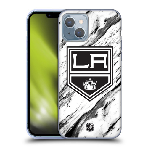 NHL Los Angeles Kings Marble Soft Gel Case for Apple iPhone 14