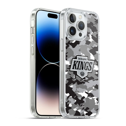 NHL Los Angeles Kings Camouflage Soft Gel Case for Apple iPhone 14 Pro Max