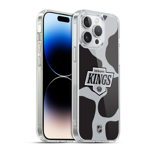 NHL Los Angeles Kings Cow Pattern Soft Gel Case for Apple iPhone 14 Pro Max