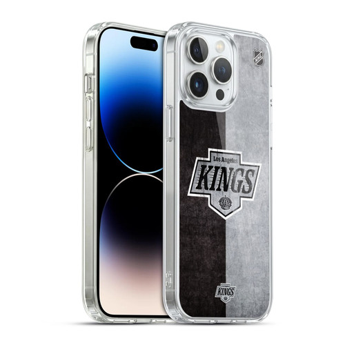 NHL Los Angeles Kings Half Distressed Soft Gel Case for Apple iPhone 14 Pro Max