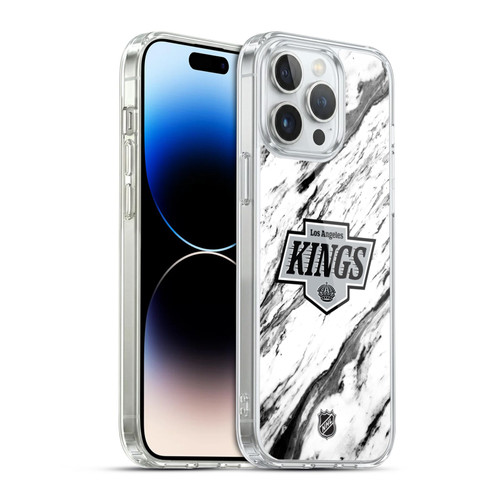 NHL Los Angeles Kings Marble Soft Gel Case for Apple iPhone 14 Pro Max