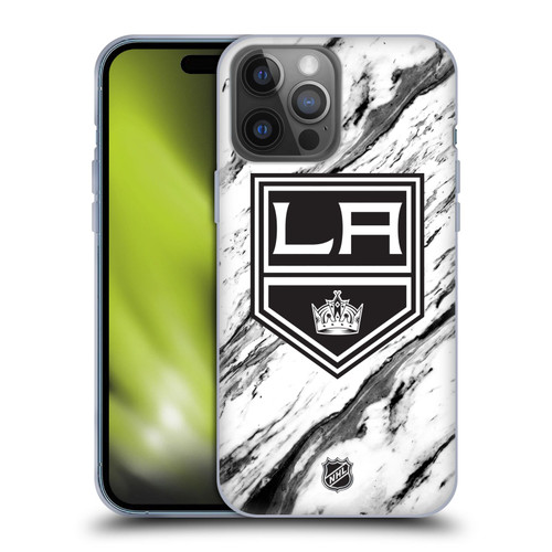 NHL Los Angeles Kings Marble Soft Gel Case for Apple iPhone 14 Pro Max