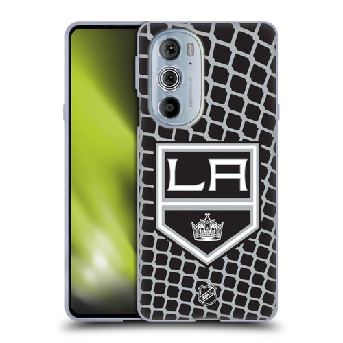 NHL Los Angeles Kings Net Pattern Soft Gel Case for Motorola Edge X30