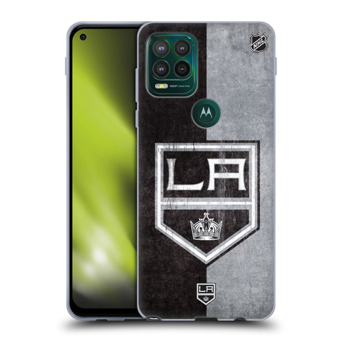 NHL Los Angeles Kings Half Distressed Soft Gel Case for Motorola Moto G Stylus 5G 2021