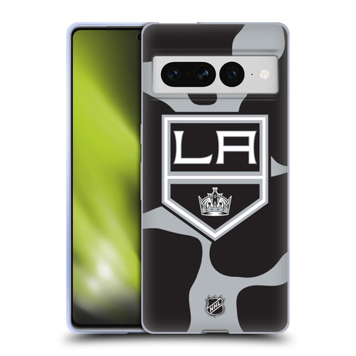 NHL Los Angeles Kings Cow Pattern Soft Gel Case for Google Pixel 7 Pro