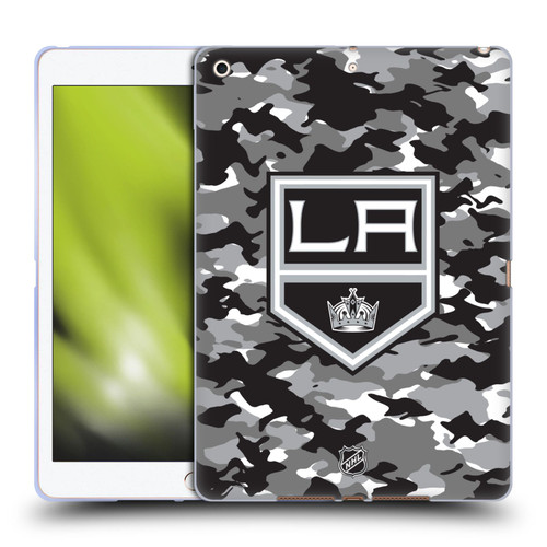 NHL Los Angeles Kings Camouflage Soft Gel Case for Apple iPad 10.2 2019/2020/2021
