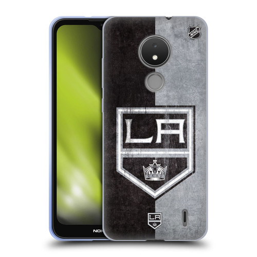 NHL Los Angeles Kings Half Distressed Soft Gel Case for Nokia C21