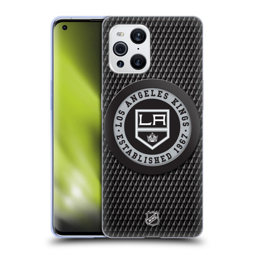 NHL Los Angeles Kings Puck Texture Soft Gel Case for OPPO Find X3 / Pro
