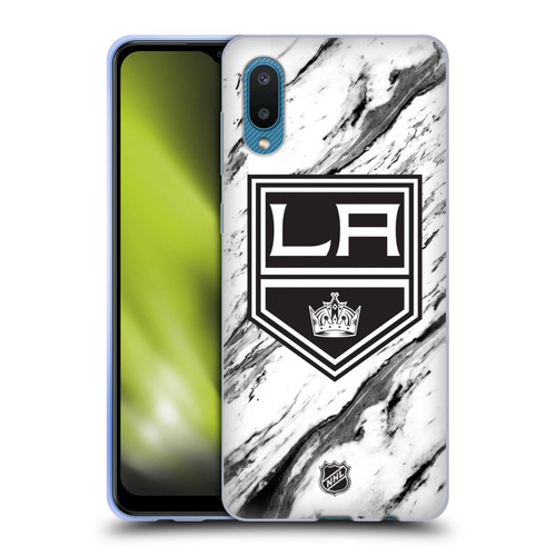NHL Los Angeles Kings Marble Soft Gel Case for Samsung Galaxy A02/M02 (2021)