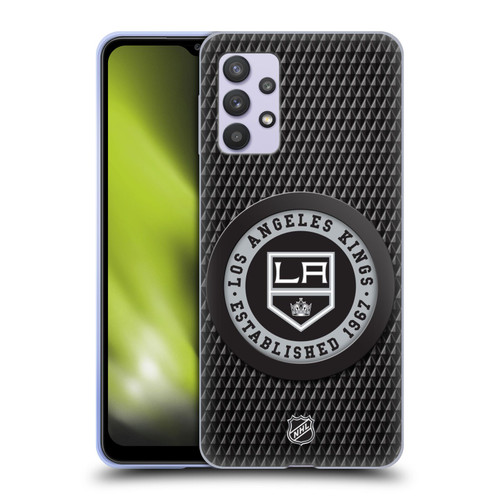 NHL Los Angeles Kings Puck Texture Soft Gel Case for Samsung Galaxy A32 5G / M32 5G (2021)