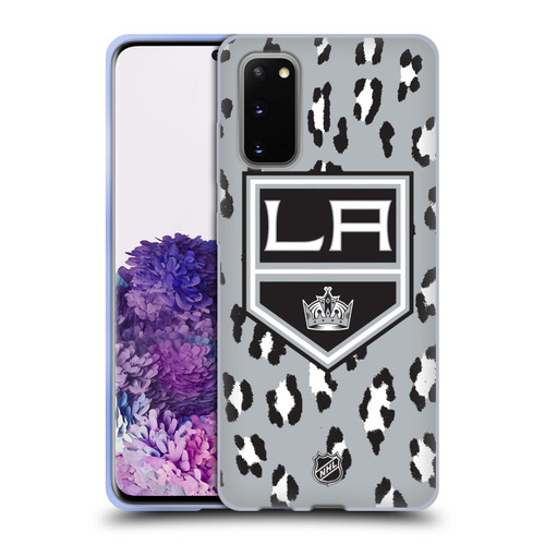 NHL Los Angeles Kings Leopard Patten Soft Gel Case for Samsung Galaxy S20 / S20 5G