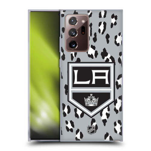 NHL Los Angeles Kings Leopard Patten Soft Gel Case for Samsung Galaxy Note20 Ultra / 5G