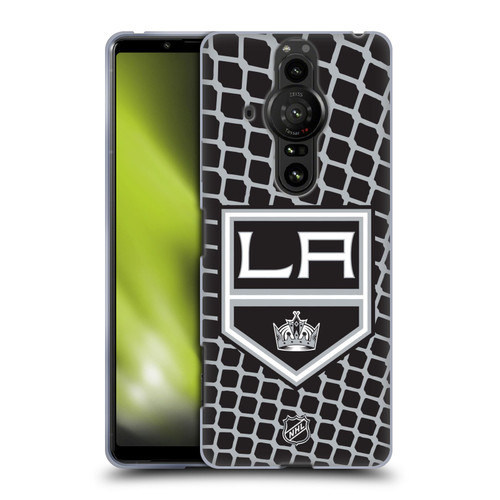 NHL Los Angeles Kings Net Pattern Soft Gel Case for Sony Xperia Pro-I