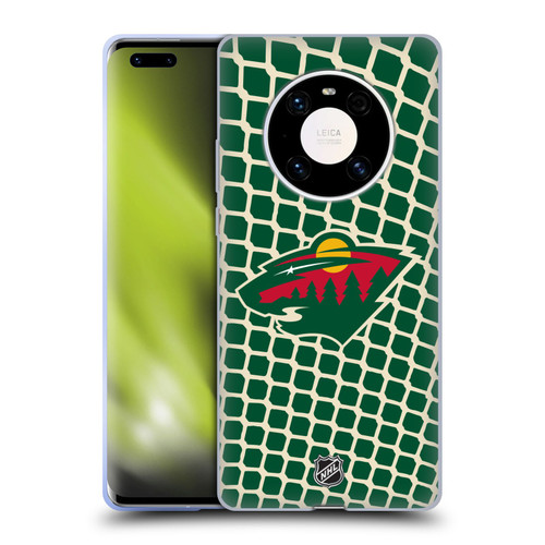 NHL Minnesota Wild Net Pattern Soft Gel Case for Huawei Mate 40 Pro 5G