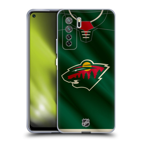 NHL Minnesota Wild Jersey Soft Gel Case for Huawei Nova 7 SE/P40 Lite 5G