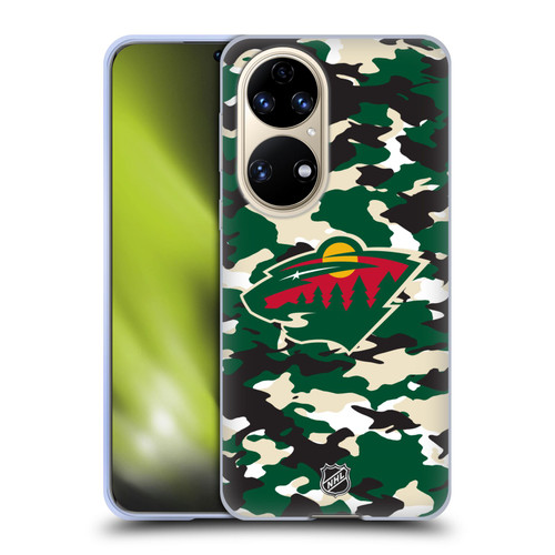 NHL Minnesota Wild Camouflage Soft Gel Case for Huawei P50