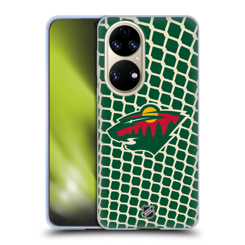 NHL Minnesota Wild Net Pattern Soft Gel Case for Huawei P50