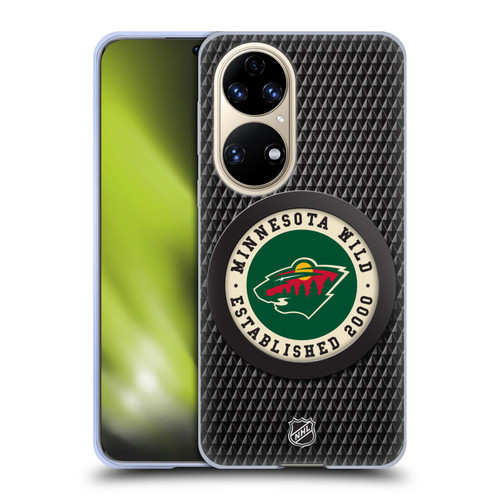 NHL Minnesota Wild Puck Texture Soft Gel Case for Huawei P50