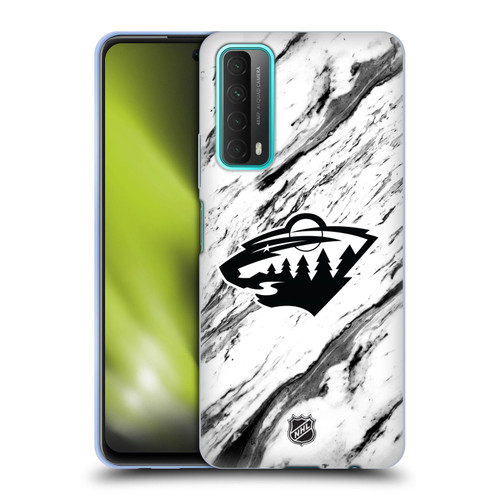 NHL Minnesota Wild Marble Soft Gel Case for Huawei P Smart (2021)