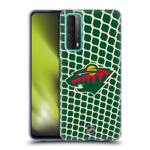 NHL Minnesota Wild Net Pattern Soft Gel Case for Huawei P Smart (2021)