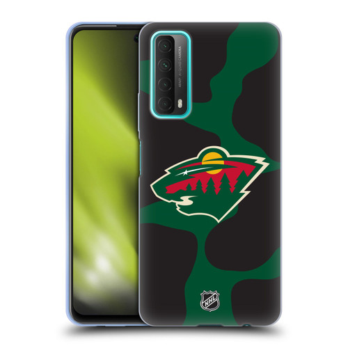 NHL Minnesota Wild Cow Pattern Soft Gel Case for Huawei P Smart (2021)
