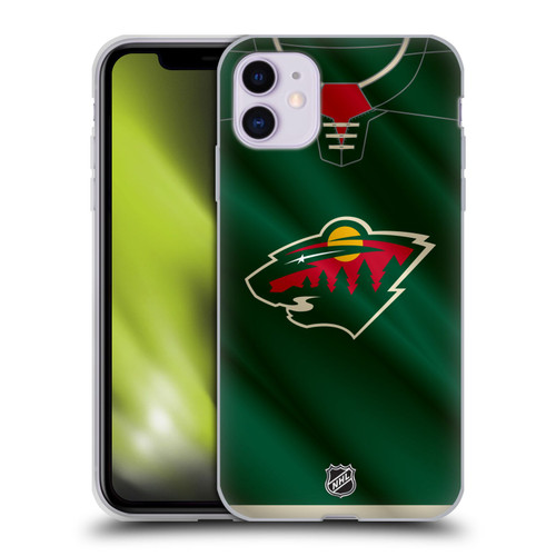 NHL Minnesota Wild Jersey Soft Gel Case for Apple iPhone 11