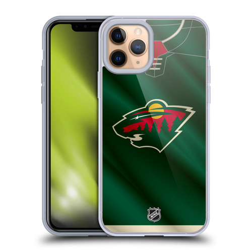 NHL Minnesota Wild Jersey Soft Gel Case for Apple iPhone 11 Pro