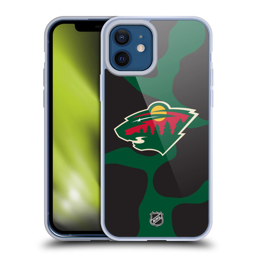 NHL Minnesota Wild Cow Pattern Soft Gel Case for Apple iPhone 12 / iPhone 12 Pro