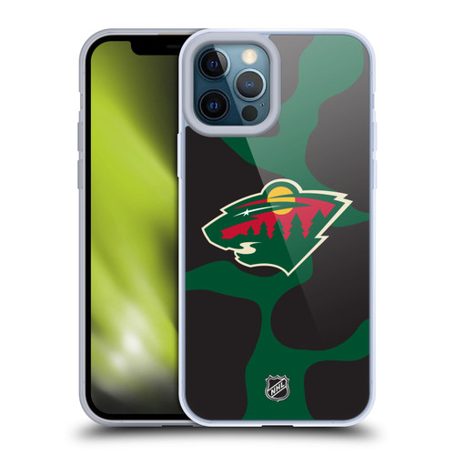 NHL Minnesota Wild Cow Pattern Soft Gel Case for Apple iPhone 12 Pro Max