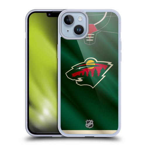 NHL Minnesota Wild Jersey Soft Gel Case for Apple iPhone 14 Plus