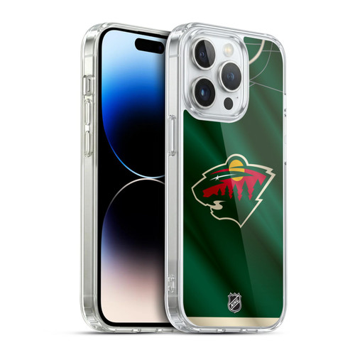 NHL Minnesota Wild Jersey Soft Gel Case for Apple iPhone 14 Pro