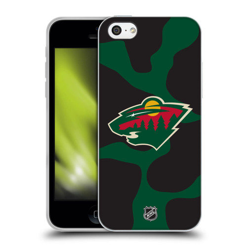NHL Minnesota Wild Cow Pattern Soft Gel Case for Apple iPhone 5c