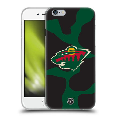 NHL Minnesota Wild Cow Pattern Soft Gel Case for Apple iPhone 6 / iPhone 6s