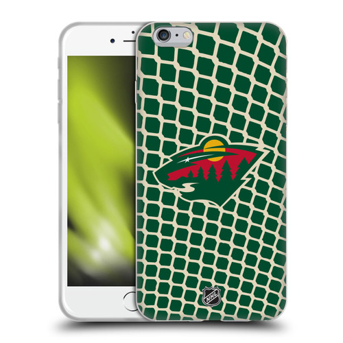 NHL Minnesota Wild Net Pattern Soft Gel Case for Apple iPhone 6 Plus / iPhone 6s Plus
