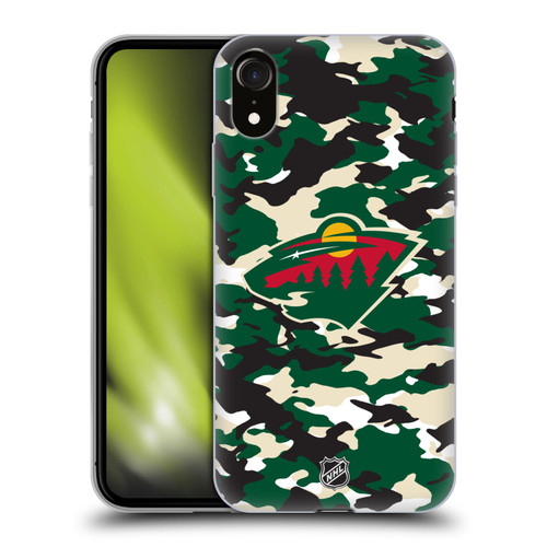 NHL Minnesota Wild Camouflage Soft Gel Case for Apple iPhone XR