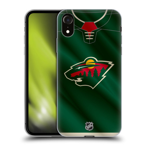 NHL Minnesota Wild Jersey Soft Gel Case for Apple iPhone XR