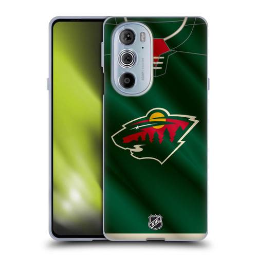 NHL Minnesota Wild Jersey Soft Gel Case for Motorola Edge X30
