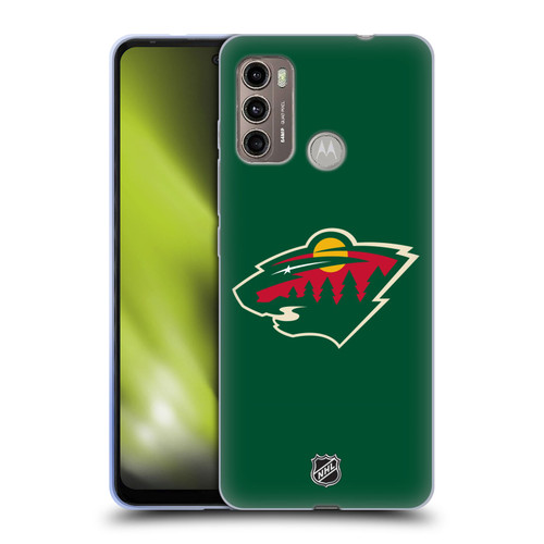 NHL Minnesota Wild Plain Soft Gel Case for Motorola Moto G60 / Moto G40 Fusion