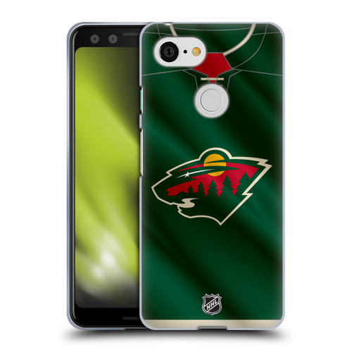 NHL Minnesota Wild Jersey Soft Gel Case for Google Pixel 3