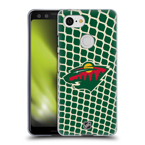 NHL Minnesota Wild Net Pattern Soft Gel Case for Google Pixel 3